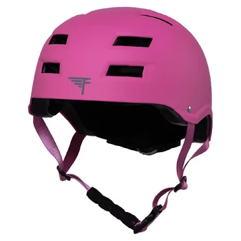 Мультиспортивный каска за скейтборд и велосипед, за деца и възрастни, на възраст 6 +, розово, M/L