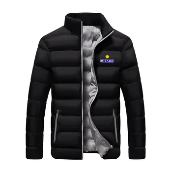 Мъжки Памучен яке с Логото на RICARD, Моден Тренд, Памучен яке с цип, Зимата Топъл Стил, на Мъжката Марка, Класически Топ, Сако chaqueta hombre 2023