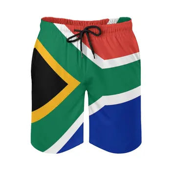 Мъжки Плажни Шорти Аниме Плажен Флаг На Южна Африка - Африкански Ръгби-Спрингбоки, Стикер На Пуховое Одеяло, Покривка, Дишаща Тениска Quick Dr