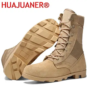 Мъжки военни обувки от естествена кожа, dr. обувки за пустинята, туризъм обувки, спортни тактически обувки, нескользящие мъжки обувки 2023