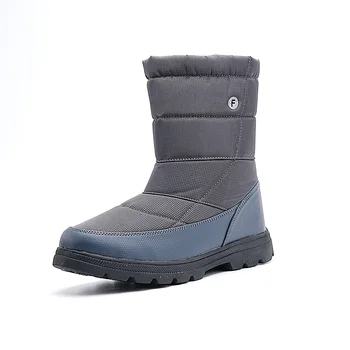 Мъжки обувки от плюш и дебели памучни, улични износоустойчивост и мини снежни обувки, Дамски ежедневни и гъвкави обувки за двойки
