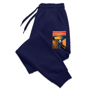 Мъжки панталони с принтом Винсент Ван Гог, мъжка простота, градинска дрехи, извънгабаритни летни мъжки панталони с кръгло деколте, памучни панталони, къси дрехи