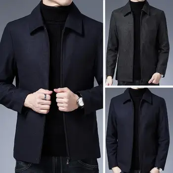 Мъжки якета за дрехи, Нова марка, Ежедневна мода, Есен-Зима 2023, Мъжки дрехи, Модни Однотонная Благородна Класика