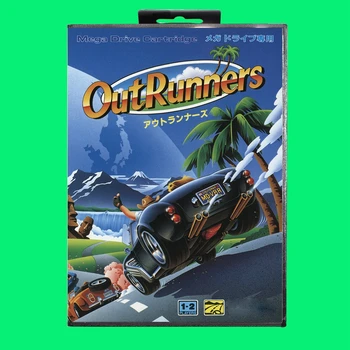 Най-Популярната Игра Касета Outrunners 16-Битова Игрална карта MD С Кутия За Sega Megadrive /Genesis