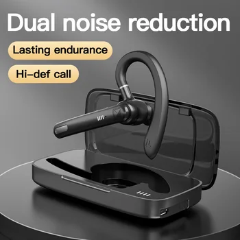 Най-новите Безжични слушалки Bluetooth 5,0 Слушалки за разговори със свободни ръце с шумопотискане CVC8 с двойно HD, микрофон за всички смартфони