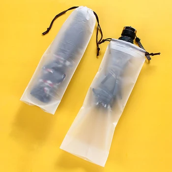 Найлонова торбичка, Матирана Полупрозрачна Чанта за съхранение на Чадъри, за многократна употреба Портативен Чадър, Чанта за съхранение на съвсем малък, Органайзер за съхранение вкъщи
