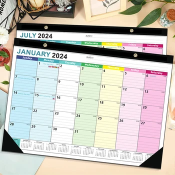 Настолен /стенен календар Списък със задачи и бележки Месечна planner, Календар Линейчатые блокове Настолен Календар за планиране за планиране или организация