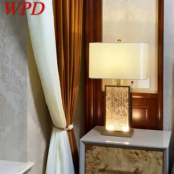 Настолна лампа WPD Nordic Modern Glaze Модерно Изкуство Дневна Спалня Хотел LED Индивидуалност, Оригиналност Настолна лампа