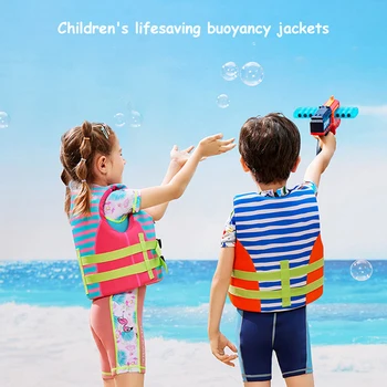 Неопреновый костюм за оцеляване на повърхността, устойчива на износване детска спасителна жилетка за водни спортове, универсален, с цип, детски тренировъчен спасителна жилетка