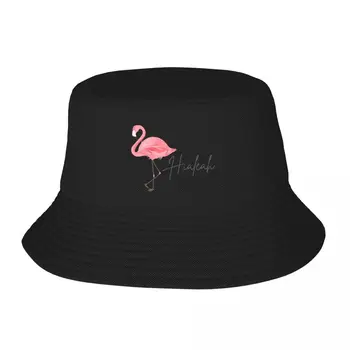 Нов Hialeah Flamingo - Хайала - Маями - Южна Флорида - Панама с фламинго, шапки-буни с козирка, Плажна чанта, Шапка, за жени, Мъже