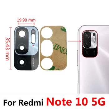 Нов Стъклен Обектив на задната камера за Обратно виждане За Xiaomi Redmi Note 10 5G Стъклен Обектив на задната камера за обратно виждане С Лепило