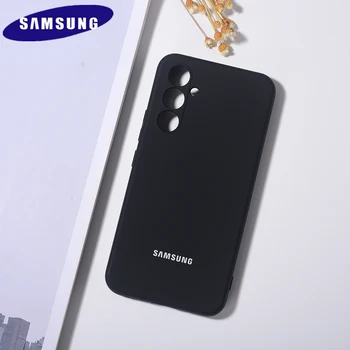 Нова Оригинална делото Samsung A54 A34 От Шелковистого Силикон, Мека На Допир, За Galaxy A 34 A 54 5G, Противоударная Защитно покритие С Логото на