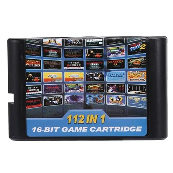 Нова игра касета 2X 112 В 1, 16-битова игра касета за Sega Megadrive, Игри касета Genesis за PAL и NTSC