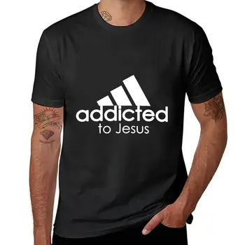 Нова тениска Addicted To Jesus, мъжки дрехи, ризи, графични тениски, мъжки високи тениски