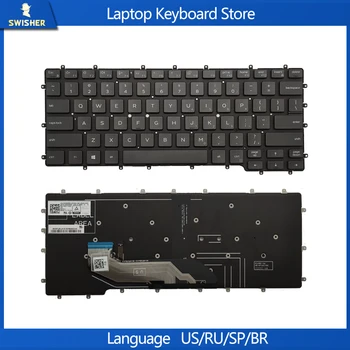 Новата Американска клавиатура за лаптоп DELL Latitude 7400 9410 2-в-1 DLM18G1 с английската осветление