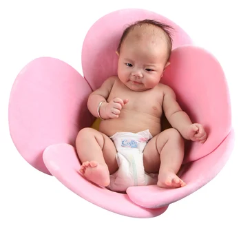 Новорожденное Оригинално Цвете седалка за баня, Супер Мек Плюшен Мивка, вана, Топло, уютно, мека За 0-6 месеца