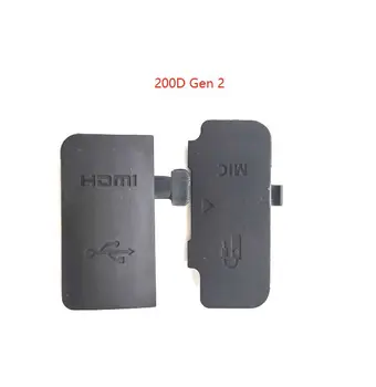 Новост за Canon 200D 200D II 200D mark2 USB/HDMI DC IN/VIDEO OUT USB гумена запушалка страничен капак гума ремонт на фотоапарата (gen 1 Gen 2)