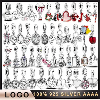 Окачване 8 от 100% 925 сребро, китайска фабрика, оригинални бижута на едро, окачване 1: 1 с оригиналните лого, окачване