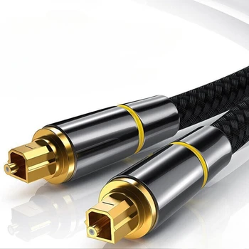 Оптичен Цифров аудио кабел TOSLink SPDIF Sound Bar Cord 3-6 Метра на 1 м
