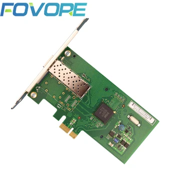 Оптична мрежова карта PCI Express PCI-E X1 WY580F1SFP с Един Порт 1000 Mbps Ethernet SFP Сървър NIC за Intel 82580DB VLAN РОС