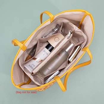 Органайзер с сатенена вложка За Goyard GM PM Мини Дамски луксозна чанта-тоут за Пътуване Вътрешен чантата, козметични подложка за формиране на чанти