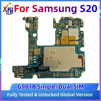 Оригинален Модул печатна платка дънната платка За Samsung Galaxy S20 G980F G981B Mianboard MB 5G и 4G Версия на EU Версия с пълни чипове