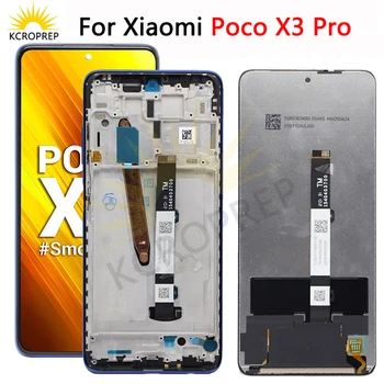 Оригинален за Xiaomi Poco X3 Pro LCD дисплей С сензорен екран Дигитайзер в Събирането на Xiaomi Poco X3Pro LCD дисплей M2102J20SG, M2102J20SI