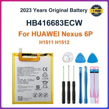 Оригинална Батерия Huawei HB416683ECW 3550mAh За Батерии на мобилни телефони HUAWEI Nexus 6P Nexus6P H1511 H1512