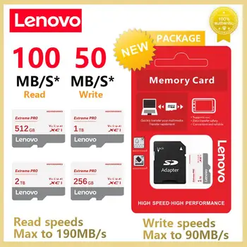 Оригинална Карта памет Lenovo SD 2 TB 1 TB 512 GB 256 GB 128 GB 64 GB A1/A2 SD/TF Flash-карта За Телефон/Таблет, Четец на карти, подаръци