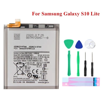 Оригинална батерия EB-BA907ABY за Samsung Galaxy S10 Lite 4500 mah, оригинални сменяеми батерии за телефони + безплатни инструменти