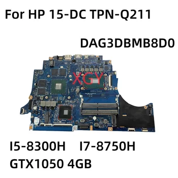 Оригиналната дънна Платка за лаптоп HP 15-DC TPN-Q211 Mainboard DAG3DBMB8D0 W/I5-8300H I7-8750H CPU GTX1050 4 GB GPU 100% Тест В ред