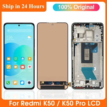 Оригиналът е За Xiaomi Redmi K50 22041211AC LCD дисплей с Сензорен Дигитайзером възли За Redmi K50 Pro 22021211RC Подмяна на Екрана