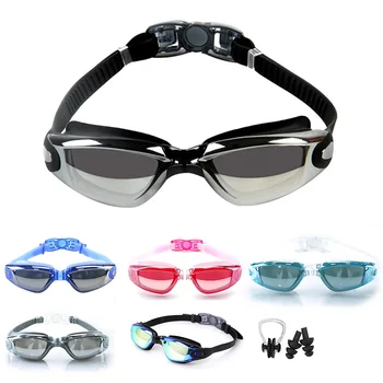 Очила за плуване За мъже И жени, фарове за мъгла, UV, по рецепта, Водоустойчив силиконови очила за плуване, слънчеви очила за басейн за Възрастни, Детски очила за гмуркане