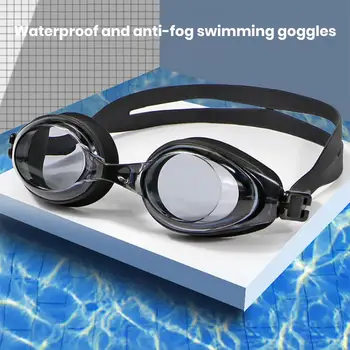 Плувни Очила С Противотуманной водоустойчив UV-защита, Регулируеми Защитни PVC Професионални Очила За Плуване Унисекс Очила За жени