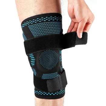 Поддържа коляното на еластична превръзка Компрессионный ръкав със Странични стабилизатор и гел за патела при Болки в коляното Скъсване на менискуса При травми ACL МКЛ