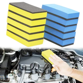 Подложка За почистване на автомобила Гъба-Апликатор С Керамично Покритие Стъкло Nano Wax Coat Аппликаторные Накладки Гъба За Автоматично Восъчни Епилация Полиране