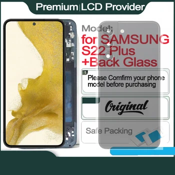 Подмяна на LCD дисплея AMOLED на SAMSUNG, Сензорен дисплей със задно стъкло, 100% Оригинални, 6,6 