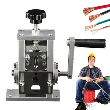 Портативна машина за източване на кабели, Устройство за източване на проводници и кабели С дръжка За Източване на Скрап от Медна тел, Инструменти за отстраняване на бои