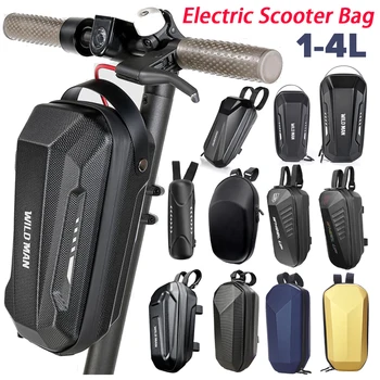 Предната чанта за електрически скутер Обем 1-4 л, Водоустойчива чанта от EVA с твърда черупка, Светоотражающая чанта за окачване на волана За M365 PRO 2