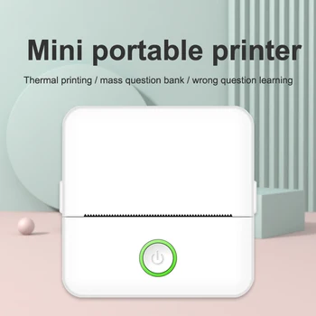 Преносим Мини Безжична термопринтер без мастило Принтер за етикети Използвайте мобилен Bluetooth принтер за отпечатване на Изображения/снимки