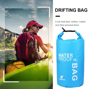 Преносима Чанта за Плуване 10Л Водоустойчив Суха Чанта За Съхранение на Преходи с лодка