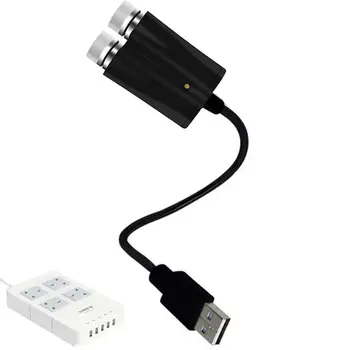 Проектор Starlight USB Регулируема Романтична проектор небето Авто лампа Регулируема проекция USB нощно осветление за спалня кола