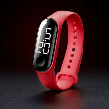 Прости спортни led цифров часовник на открито Мъжки, Дамски спортни часовници за момичета и момчета Силиконови ръчни часовници за деца Детски Reloj