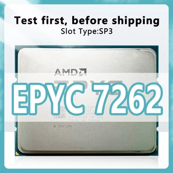Процесор EPYC 7262 7 нм, 8 Ядра, 16 потоци, 3.2 Ghz, 128 MB, 155 W, процесора Конектор SP3 За дънната платка H11SSL-i, Сървърен процесор 7262