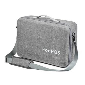 Пътна чанта за игра конзола, голям чанта за носене и устойчив на надраскване чанта през рамо, износоустойчиви аксесоари за PS5