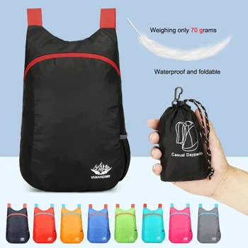 Пътна чанта за нощуване на открито с широки плечевыми ремъци, Пътен дамска раница от найлонов плат, дизайн накладного джоб за поставяне на тренировки във фитнеса
