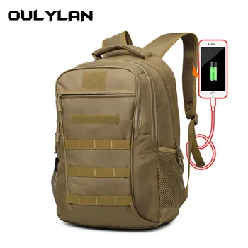 Пътни чанти Cool Уокър, Лесен Tr50L, Армейски Военен Тактически Раница с Голям Капацитет, USB зареждане, Спортна чанта за нощуване на открито