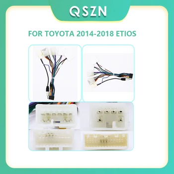 Радиото в автомобила Canbus Box декодер за TOYOTA 2014-2018 ETIOS Rush Теглене на кабели захранващ Кабел