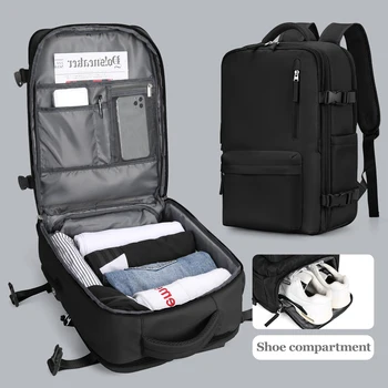 Раница за лаптоп за пътувания, бизнес противоугонный Издръжлива раница за носене с USB порт, водоустойчива чанта за колеж за мъже и жени