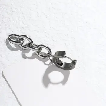 Реколта елегантна кръгла верижка с висулки за мъже, ушни копчета, Дамски обеци-халки, корейски клипове, обеци-карамфил